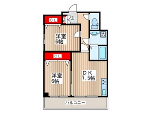 センターハウスの物件間取画像